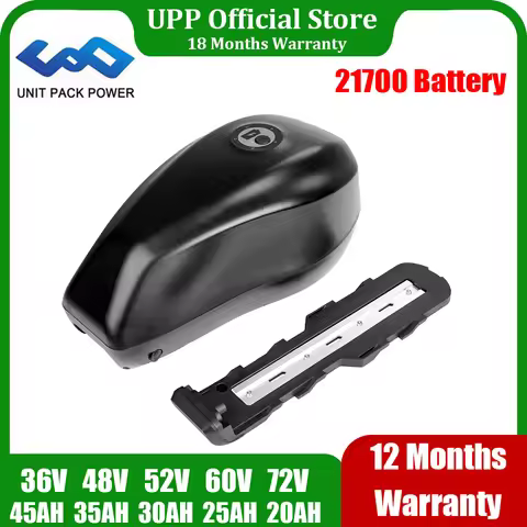 Downtube EBike Battery Tank 21700 48V 35Ah 52V 30Ah 19.2Ah 36V 43.2Ah E-Bike Bicycle Escooter for 35