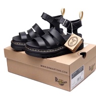 [READY STOCKS] ORIGINAL ROMAN GLADIATOR DR MARTENS AIR WAIR PLATFORM SANDAL ALL BLACK NEW 100% GENUI