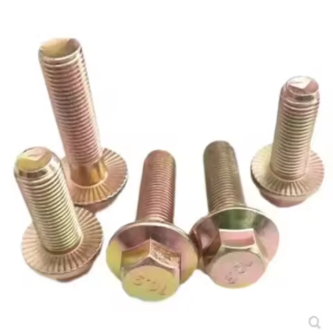 3-20PCS M10x1.25 M12x1.25 M14X1.5 Grade 10;9 Steel with Zinc Fine Thread Flange Hex Bolts