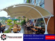 canopy membrane agtex (BO) 850 gsm ( contoh proyek papajack karawaci )