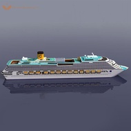 thewoodfameing Cruise Ship Paper Model Cruise Ship 3D Paper Model DIY Puzzle Manual Papercrafts EN