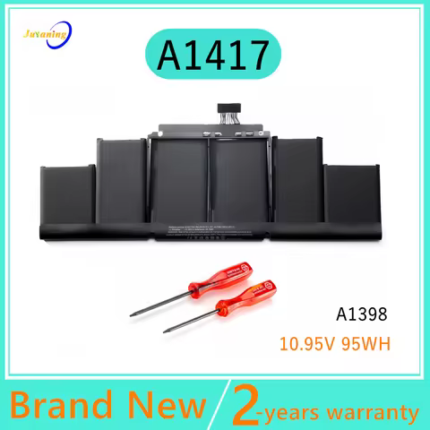 A1417 Laptop Battery For Apple Macbook Pro 15 inch A1398 (Mid 2012 Early 2013) Retina MC975LL/A MC97
