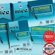 Pad paper  MICA Intermediate/1/2 Crosswise/1/2 Lengthwise/1/4 Quiz Writing Pad (Sold per pad) 80Leaves