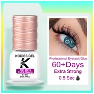 KODIES GEL Extra Strong Eyelash Glue Extension Supplies 5g 0.5 Second Dry Lash Glue for False Eyelas
