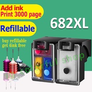 HP 682 ink HP 682XL black HP682XL refillable ink cartridge compatible for HP 2775 2776 2777 2778 277
