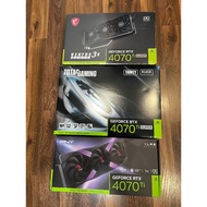 GeForce RTX 4070 / 4070Ti / 4080 Super TUF, Zotac, MSI Graphics Card