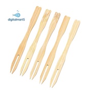 500Pcs Bamboo Appetizer Forks, 3.5 Inch Mini Bamboo Forks ,Disposable Wooden Forks, Small Fruit Food