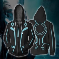 Tron Legacy Zipper Hoodie 3D Printed Jacket Coat