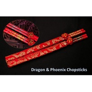 Dragon & Phoenix Chopsticks - Free Atomy Color Food Vitamin C 2 Sticks