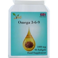 Ved Omega 3-6-9  plement softgel, from Cold Press Flaxseed Oil, 1000 mg 90 Soft Gel - 90 Days’ ply.