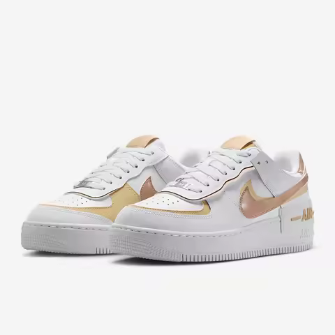 Nike genuine Air Force 1 Shadow women's thick soled shoes DZ1847-111