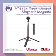 HP ULANZI MT-84 Magnetic Tripod Extendable 1.5M Selfie Stick for Smartphone Magsafe Live Stream MT 8