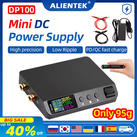 ALIENTEK DC Power Supply DP100 Lab Power Supply Adjustable 30V 5A Switching Power Supply Portable Di