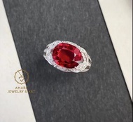新品nice😍❤️！ Guild 5.10ct Rubellite Ring！ 18k gold & 1.09ct diamond, price 2xxxxHKD 濃色Vivid Red鴿血紅色ton