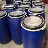 Tong Drum Plastik 160Liter /Blue Drum Plastic /Bekas Tong (Used but clean/Bersih) READY STOCK (1 Ord