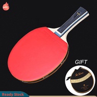 [Ready Stock] Strong Table Tennis Racket 7 Ply wood For ping Pong Bat Paddle Long handl