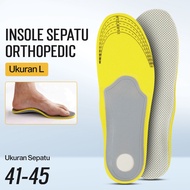 Sol Sepatu Ortopedi 3D Premium Flat Foot All Size - Gray/Yellow