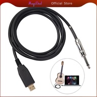 [MagiDeal] USB Guitar Cable USB to 6.35mm Guitar Interface USB to /4 guitar Cable