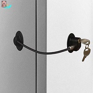 Refrigerator Lock Adhesive Freezer Door Lock Child Safety Cupboard Lock with Key Cabinet Lock Strong Adhesive Lock/Mini Refrigerator Door Lock YKD