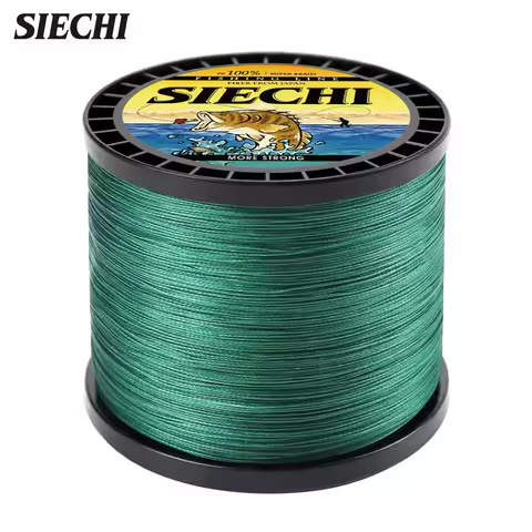 SIECHI X4 Strong 300M 500M 1000M 4 Strand Weaves PE Braided Fishing Line Multifilament Braid Wire 12
