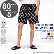 New York Shorts NY Motif 80 Thousand 5 PCS Lotto Material Premium Printing Screen Printing