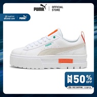PUMA EVOLUTION - รองเท้าผ้าใบผู้หญิง Mayze Womens Sneakers สีขาว - 38198347