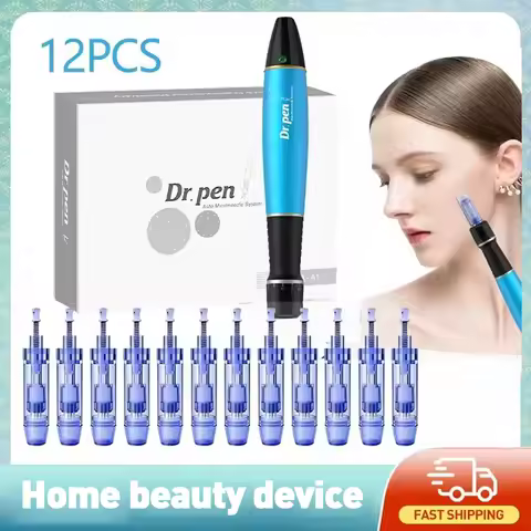 Dr.pen A1-W with 12pcs Cartridge Nano Skin Care Kit 0.25mm Needle Derma Pen Micro Skin Rejuvenation 