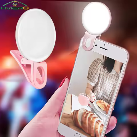 Mini Phone Selfie Ringtone DC 5V Fill Light Warm And Cold SF 02 Three Gear Dimming Video Photo Lense