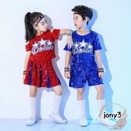 Jony Jazz Dance Costume - Shiny Sequin Hip-Hop Outfit for Kids