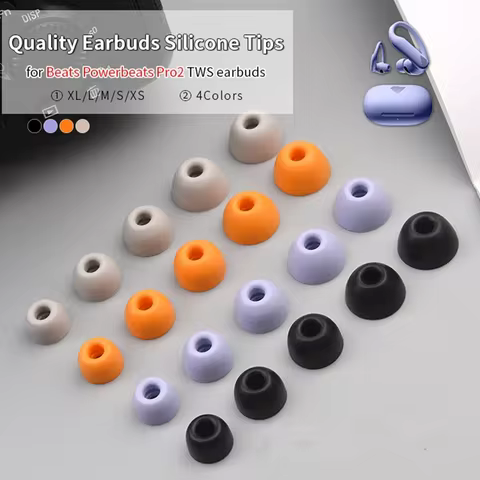 10PCS In-Ear Earcaps For Beats Powerbeats Pro 2 Earphones Silicone Case Covers Cap Replacement Tips 