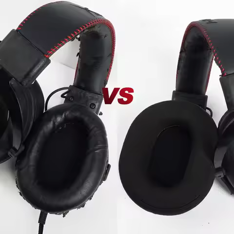 Ear Pads for MCHOSE V9 S9 PRO, Replacement Foam Headphones memory foam Earpads Protein Leather