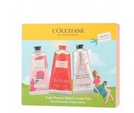 Loccitane Pink Flower Hand Cream Trio Set  歐舒丹3件大護手霜套裝 75ml*3  橙花+芍藥+玫瑰