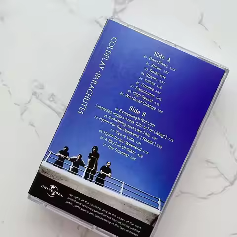 Rock Coldplay Chris Martin Music Tape Parachutes Album Yellow Cassettes Cosplay Walkman Recorder Car