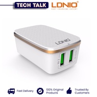 LDNIO A2204 2.4A 2USB Travel Charger UK Plug with Cable