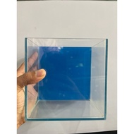 Combo of 4 lakes 15x10x15 3mm glass with white glue and black decal - hidden glue - broken due to tr