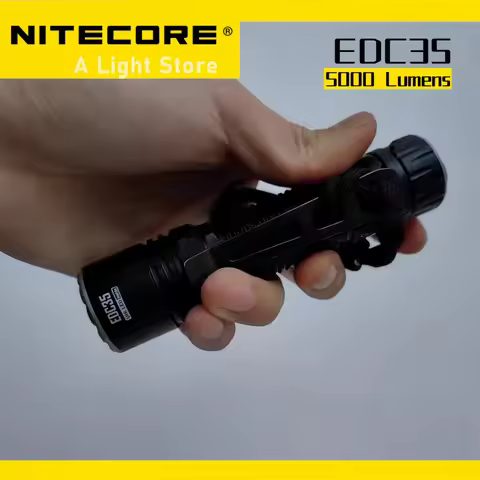 Nitecore EDC35 Torch Flashlight Camping USB-C Rechargeable 5000 Lumens with 550m High-Intensity LED 