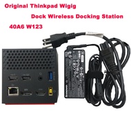 แท่นแท่นวางมือถือไร้สายของ Thinkpad Wigig ใหม่ของแท้พร้อมชุดแหล่งจ่ายไฟ45วัตต์40A6 W123 Fru/pn 03X62