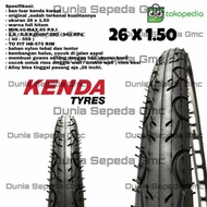 BAN LUAR 26 X 1.50 1.5 1 5 1 50 KENDA HALUS SEPEDA MTB MINI GRAVEL 26