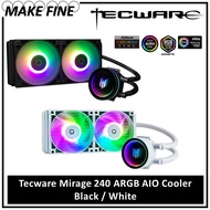 Tecware Mirage 240 ARGB AIO CPU Cooler Black / White