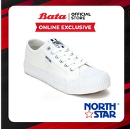 ##Online Exclusive Bata บาจา by North Star รองเท้าผ้าใบแบบผูกเชือก ดีไซน์เก๋ สวมใส่ง่าย สำหรับผู้หญิง รุ่น EPSEN สีชมพู 5805059 สีขาว 5801059