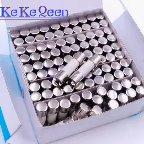 100pcs Ceramic Fuse 5*20 Fast Blow Ceramics Fuse F 0.5A 1A 1.5A 2A 2.5A 3A 3.15A 4A 5A 6A 6.3A 7A 8A