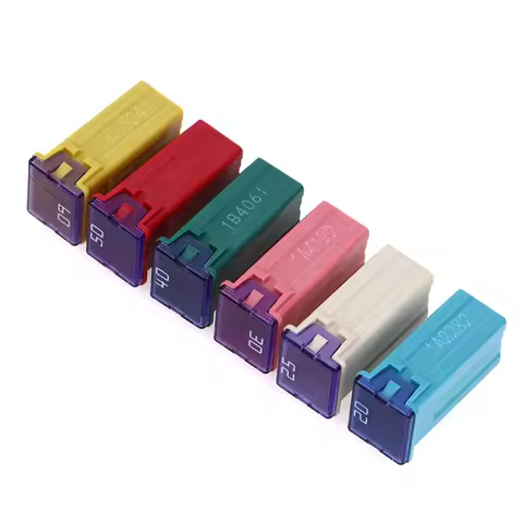 1Pcs Mini Square Fuse 20A 30A 40A 50A 60A Set Automotive Car Fuse with Plastic Box Assortment Auto F