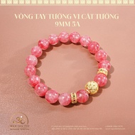 Ngoc Dan Tam - Tuong Vi Auspicious Bracelet 9mm 5A - Fire Element & Earth Element