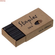 SFBSF 1000Pcs Staples per Pack Colored Staples, 1/4 Inch 6 Colors 26/6 Standard Staples, Home 26/6 M