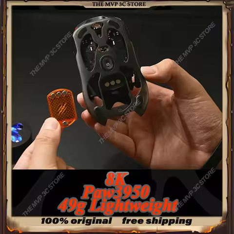 Original Angry Miao AM Infinity Customized Gaming Mouse Magnesium Aluminum Alloy Wireless 8k Paw3950