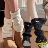 [3-5 Days Arrive]1/2Pairs Lolita JK Leg Warmers Knitted Boot Cuffs, Women's Winter Socks with Y2K Cr