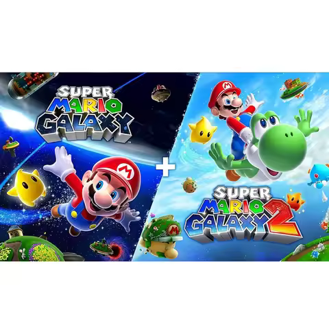 Nintendo Switch - Super Mario Galaxy + Super Mario Galaxy 2 - Nintendo Game Physics Ink Cartridge Su