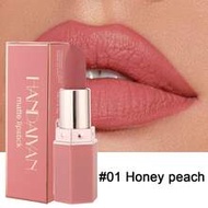 6-Sided Matte Moisturizing Lipstick, Velvet Makeup Effect, Single Tube, Long-Lasting Color, Fashiona