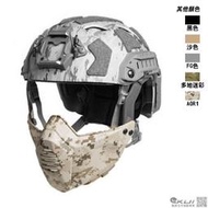 【KUI】FMA 戰術頭盔 半臉面罩 護嘴 for Fast SF Helmet『黑、沙、FG色、多地迷彩』TB1355