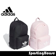 Adidas Adicolor and Classic Badgeof Sport Backpack made with recycled material with front zip pocket